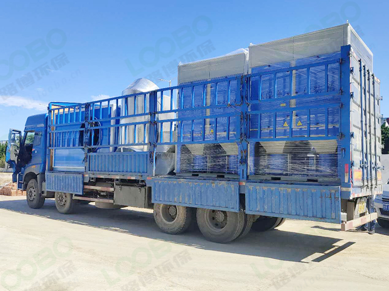 中央煙塵凈化系統(tǒng)發(fā)往某電氣企業(yè)用于焊接線除塵